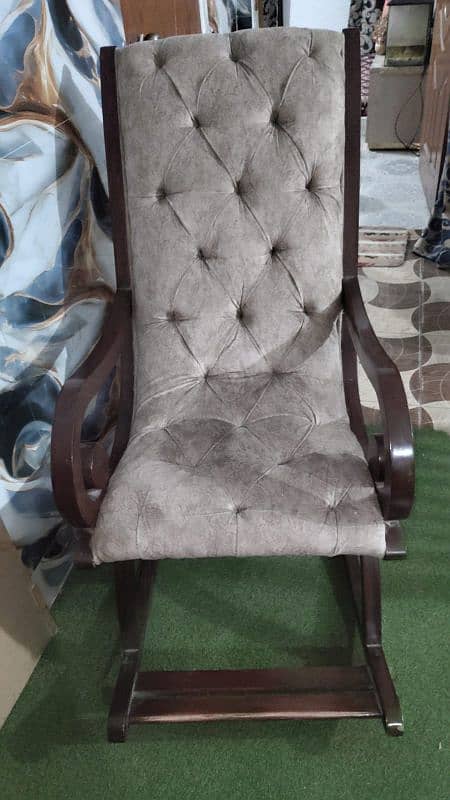 rocking chair sheeshum wood 2