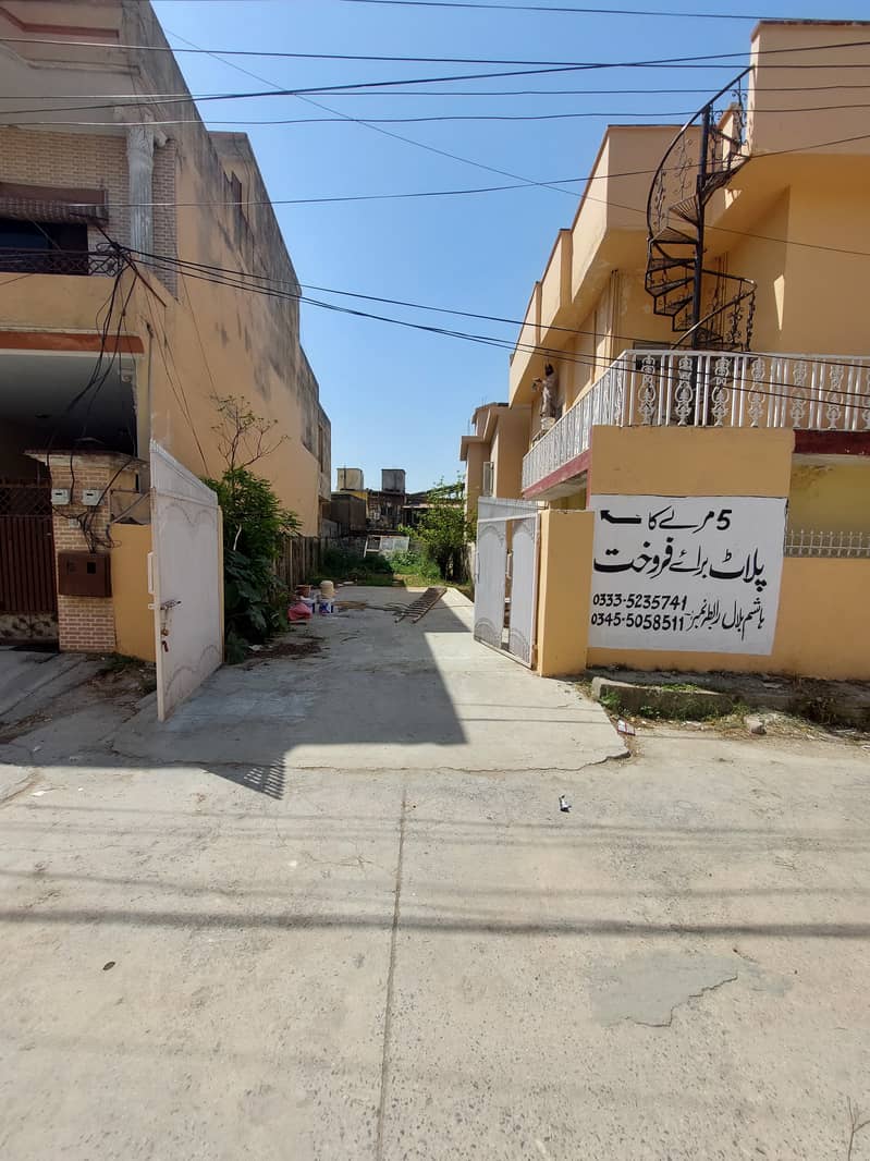 5 Marla Plot for sale in Lalazar Sherzaman colony lane 5 Rawalpindi 0