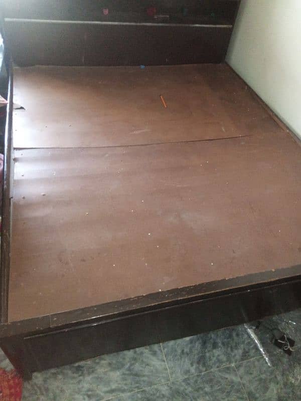 Double bed with 2 side table 0