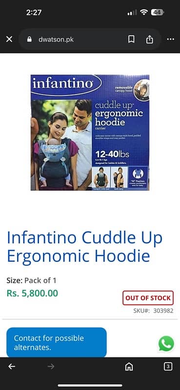 Baby Cot|infantino baby carriers (unused)|Baby Car seat 11