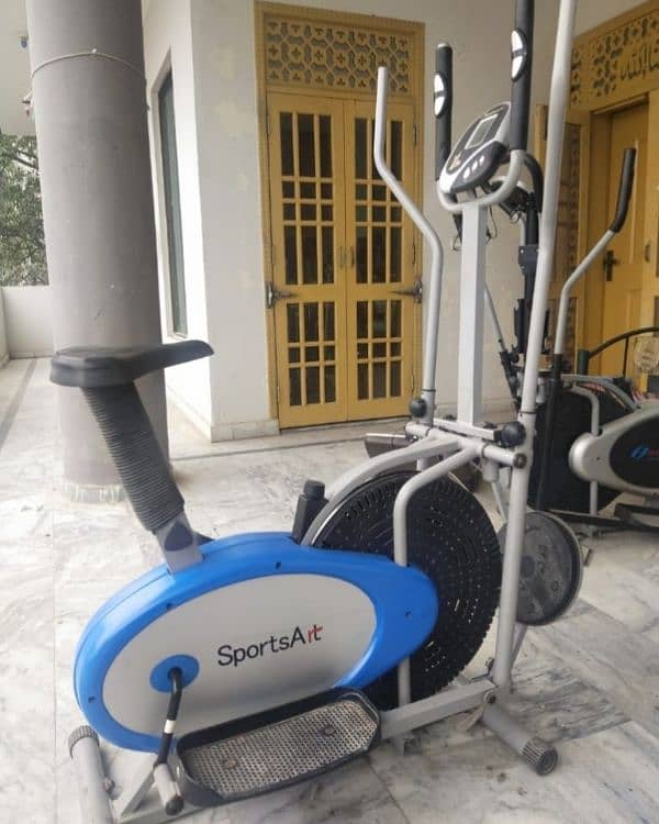 exercise cycle elliptical machine cross trainer magnetic upright bike 2