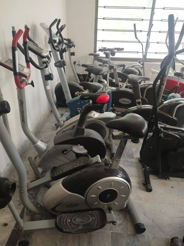 exercise cycle elliptical machine cross trainer magnetic upright bike 13