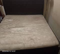 double bed with other furniture