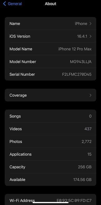 IPhone 12 Pro Max LLA Model 5