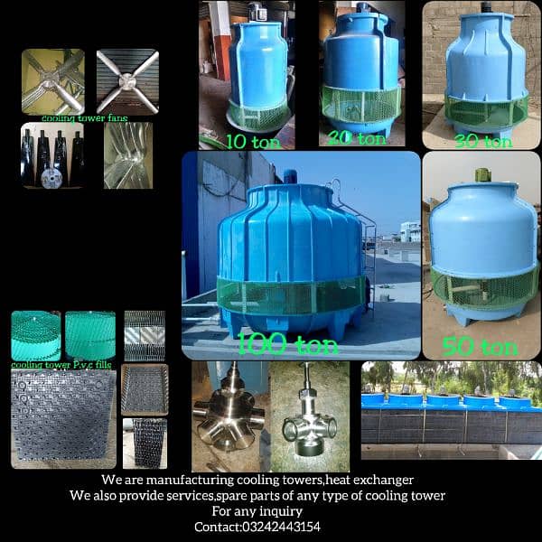 cooling tower and their spare parts manufacturar 0