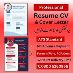 Professional CV Resume and Cover Letter maker