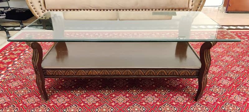 Center Table with Glass Top - URGENT SALE TODAY! 4