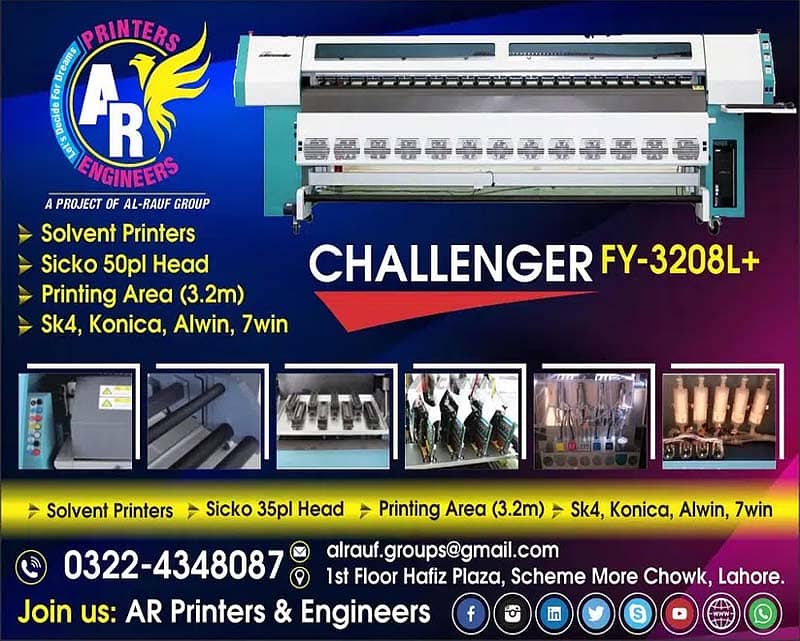Flex Machine Flex Printing Machine Konica 512i 30pl Grando Challenger 17
