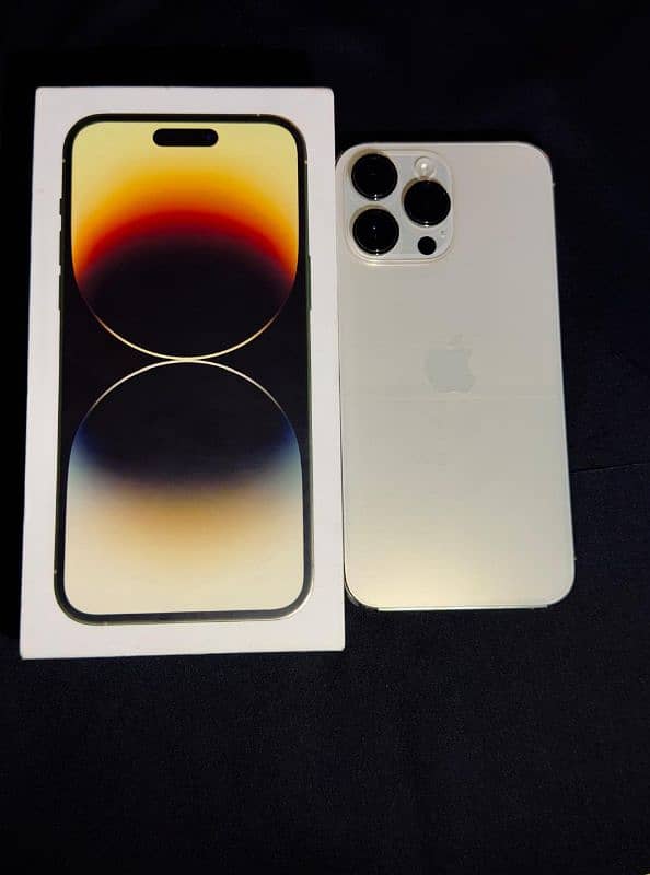 iphone 14 pro max with box condition 10/10 battery health 86 non pta 0
