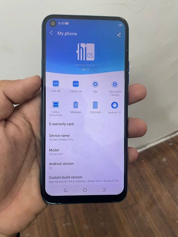 techno spark 5 pro 4/128 6
