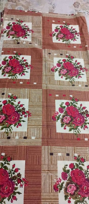 new bed sheet 2 pillows cover and with carpet sheet 2 pillows cover. 9