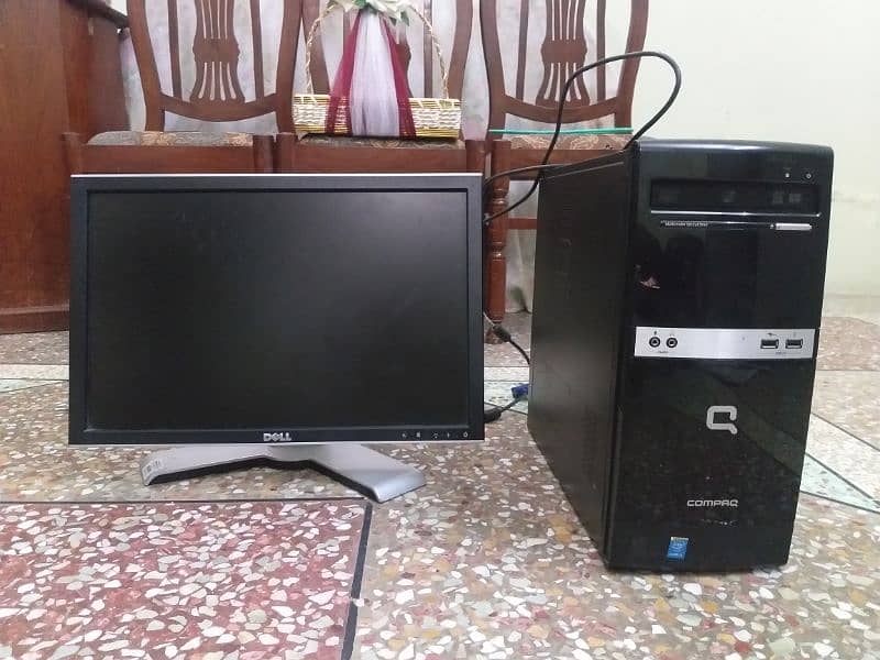 CPU and MONITOR. no scratch on screen. rough condition. core i3 0