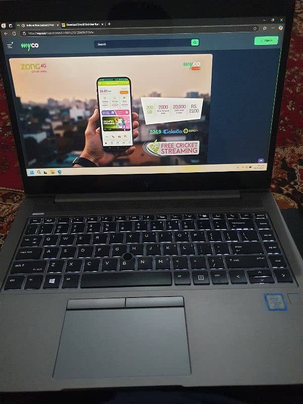 Hp Zbook 14u g5 i5 8th Gen 3