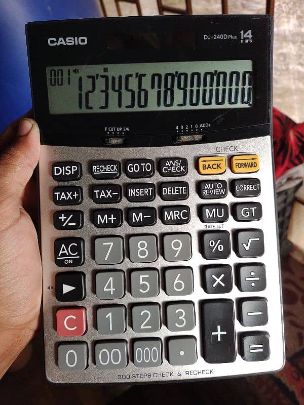CASIO ORIGINAL SHOP CALCULATOR MJ DJ-120D PLUS 1