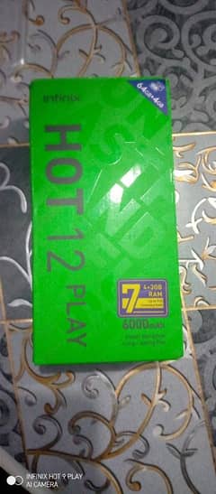 Infinix Hot 12 play smart phone display 6.7 inches