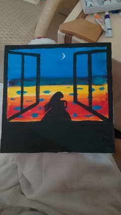 girl looking out from window