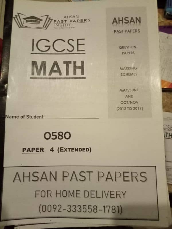 Past Papers Bio,Chemistry ,Physics ,Maths for urgent sale 6