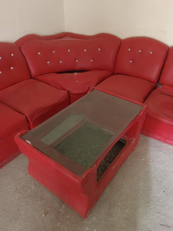 7 seater sofa with table 1