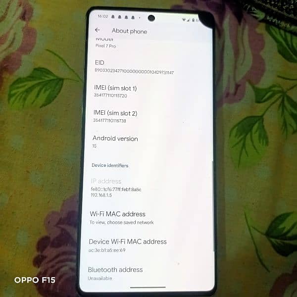Pixel 7 pro 12 gb 256 gb 9