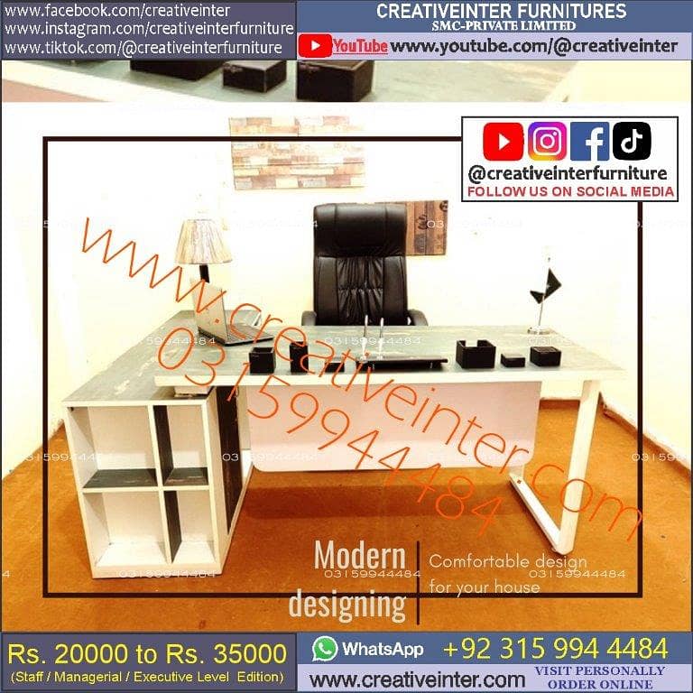 Office table study desk sofa chair workstation computer meeting 13