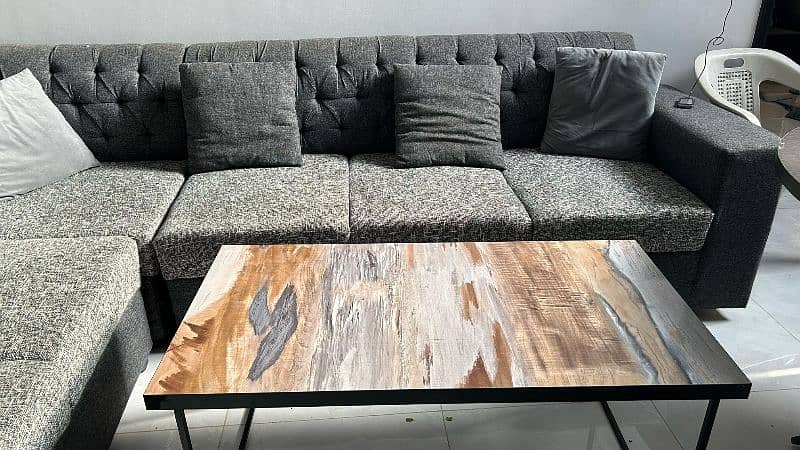 New master molty foam poshish done L shape sofa 0