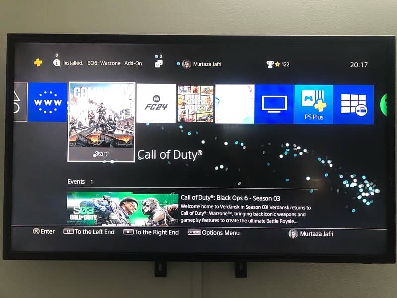 PS4 FAT 500GB with 2 controllers and games 2