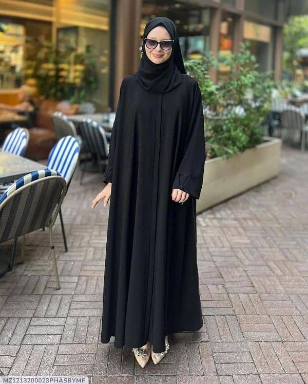 "Plain classic Abaya with stoller" 0