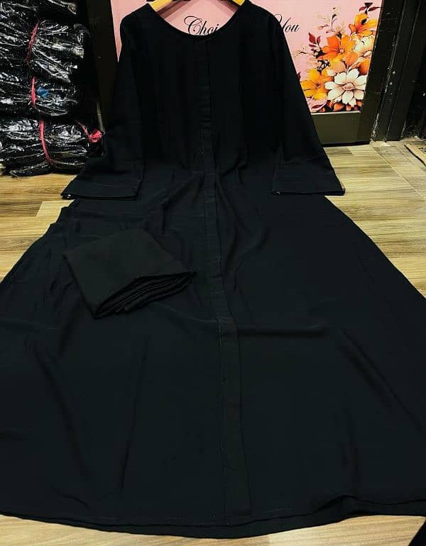 "Plain classic Abaya with stoller" 1