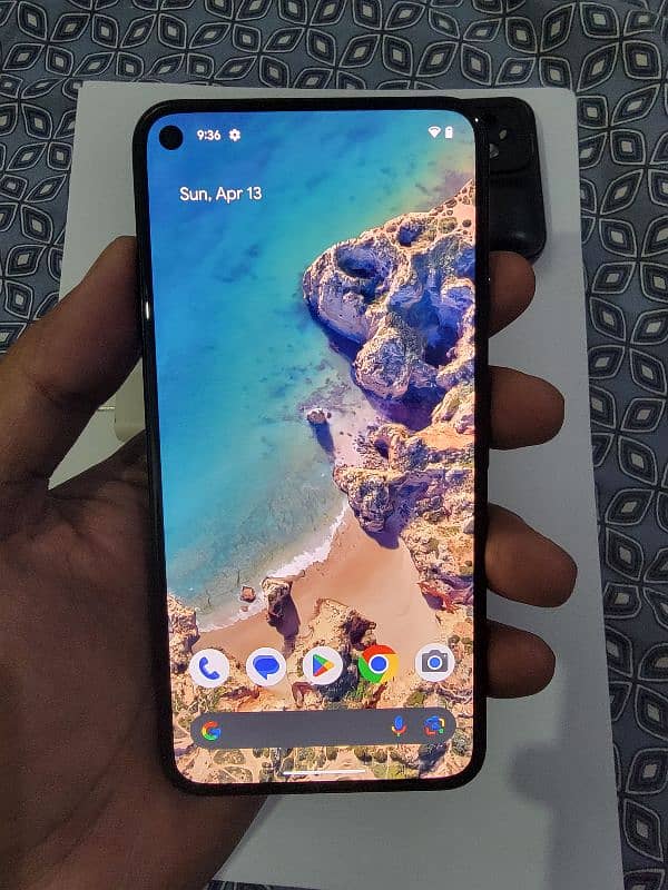 Google Pixel 5 8-128 Dual SIM PTA with genuine charger Sale Exchange 2