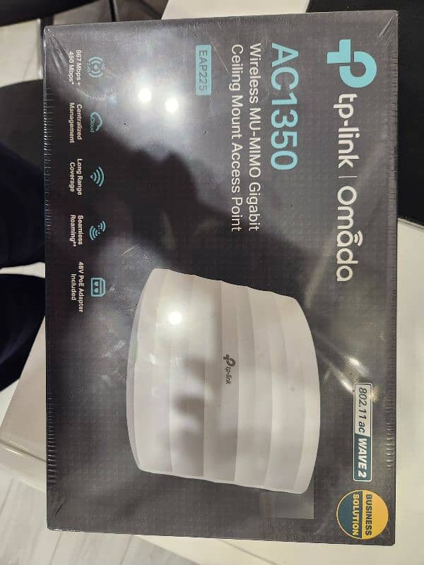 TP-Link EAP225 AC1350 Ceiling Mount Access Point Sealed  UAE Import 0