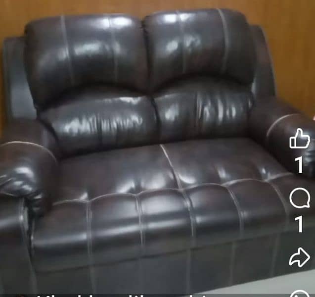 7 setter Pure leather sofa set 2