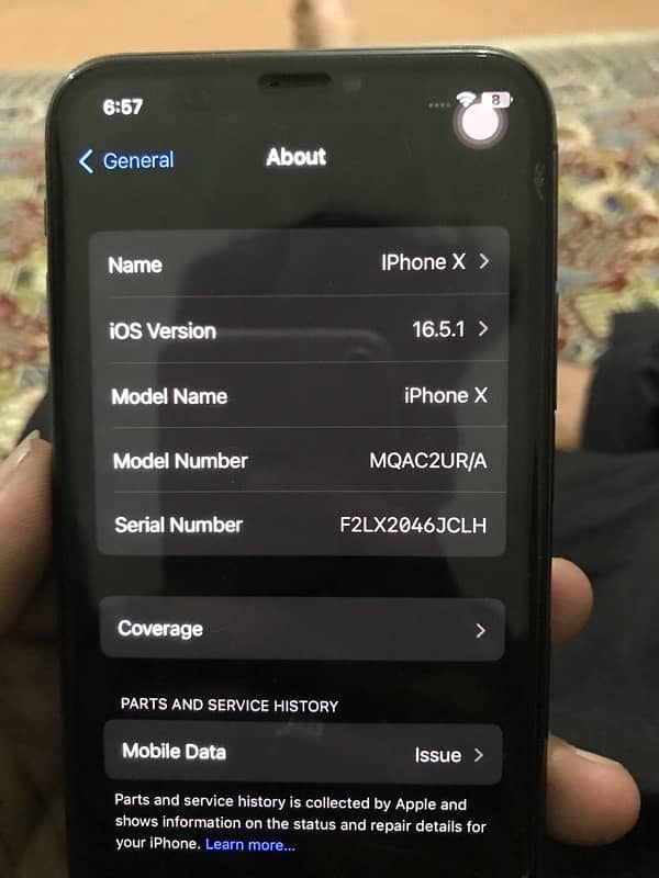 IPHONE X NON PTA , EXCHANGE POSSIBLE 12