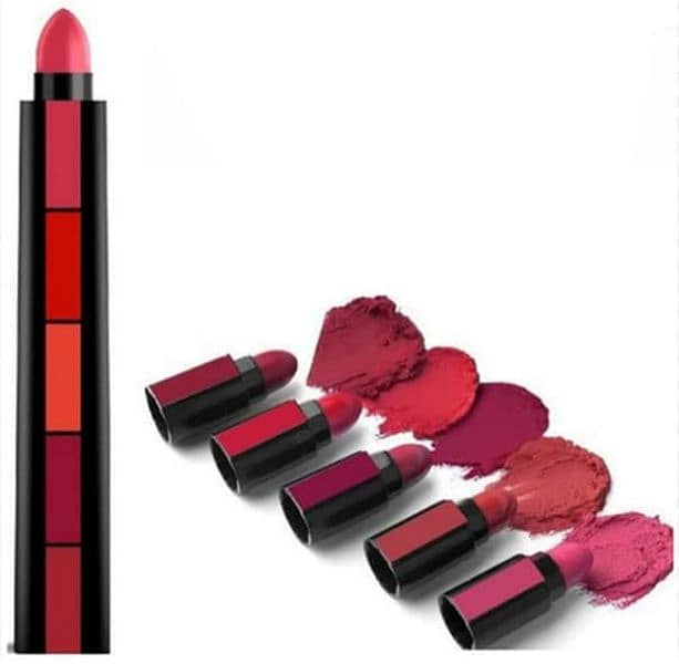 5 in 1 Lipstick Matte lipsticks Waterproof 3