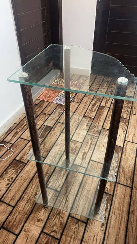 Glass Shelf Side Table 0
