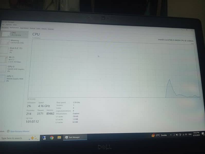 Dell Precision 3530  Core i5_8th Gen. 16/512  with 4GB Graphics Card 3
