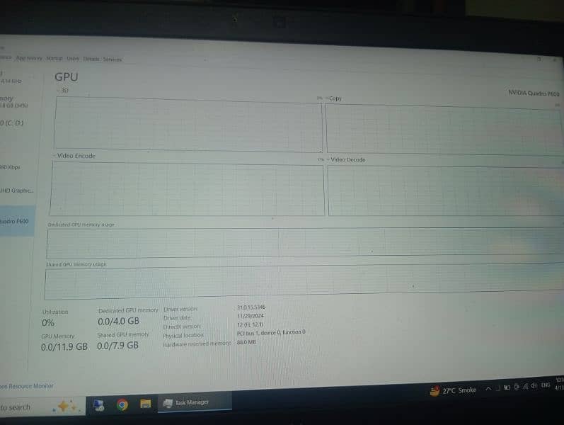 Dell Precision 3530  Core i5_8th Gen. 16/512  with 4GB Graphics Card 7