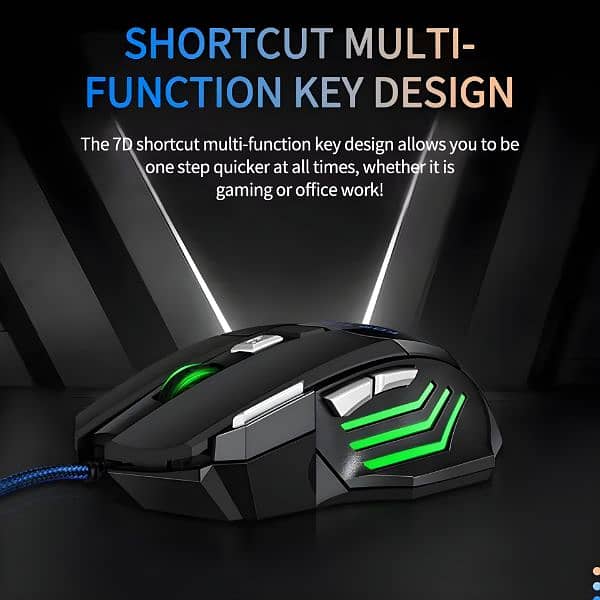 Black Shark MAKO M6 Professional 3200 DPI Gaming Mouse 7 Buttons 5