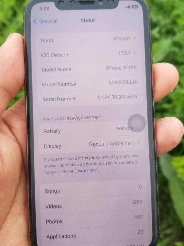 non pta 256Gb bettery health 73 and 100% original display 2