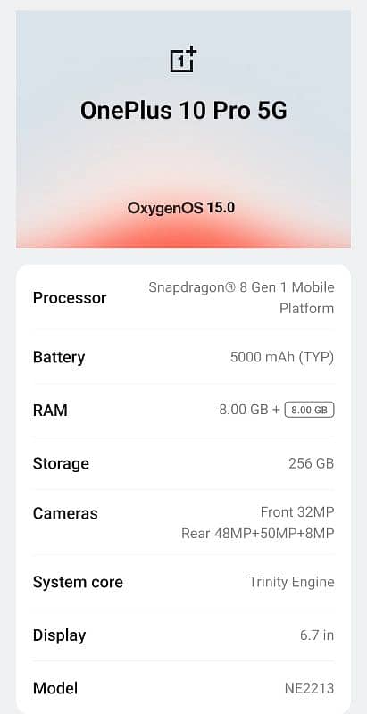 Oneplus 10 Pro 5g (8/256) Non Pta 1