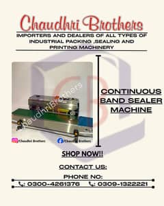 Continuous Sealer//Bag,Pouche,Sachet Sealing Machine //Sealing Machine
