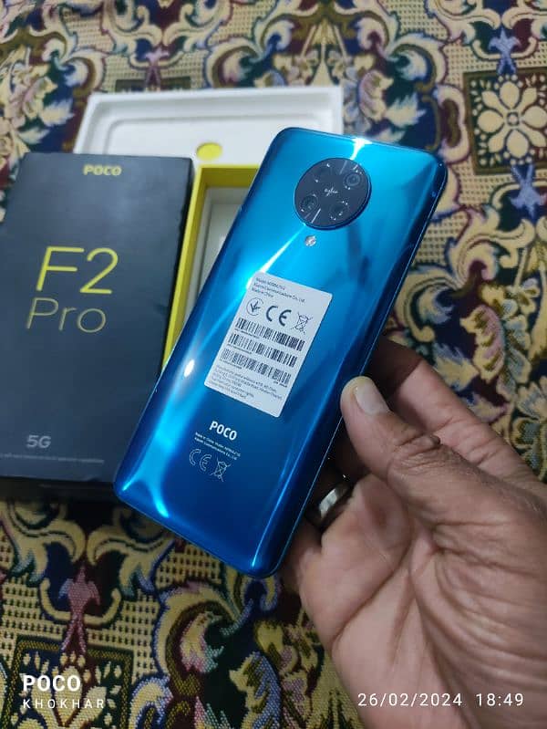 Poco f2 pro 13/256 GB dual Sim official PTA approved full box 0