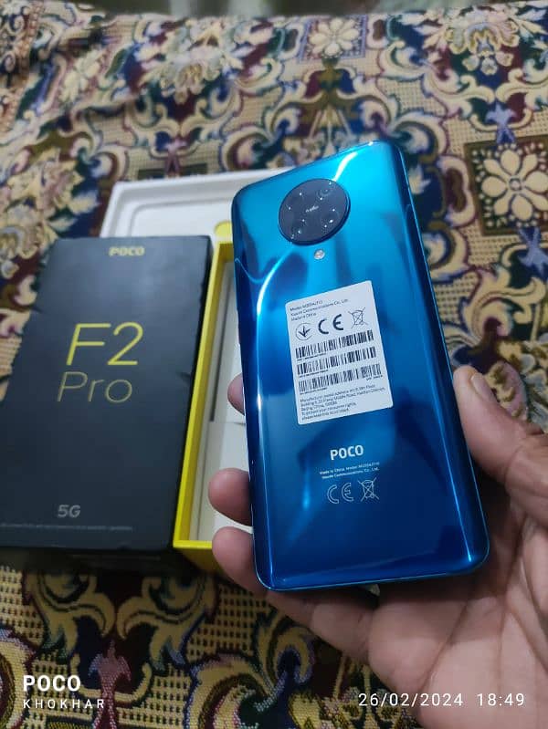 Poco f2 pro 13/256 GB dual Sim official PTA approved full box 3