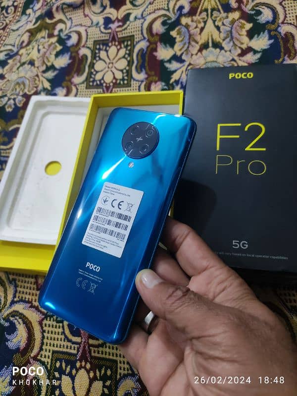 Poco f2 pro 13/256 GB dual Sim official PTA approved full box 4