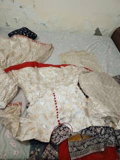 short frock sharara nikkah dress