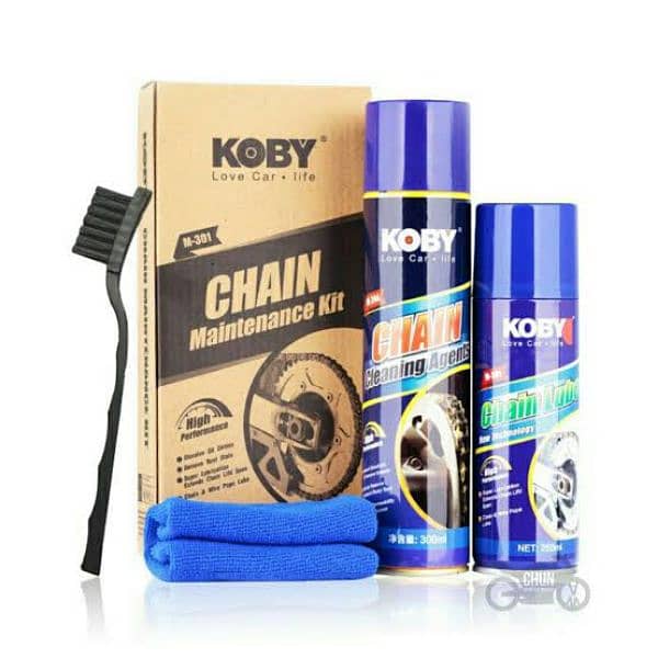 Koby Chain Maintenance Kit for Bike Motorcycle - For CD 70/125/100 2