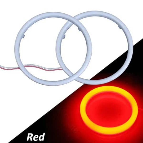 LED Angel Eyes Halo Rings - 80mm/90mm - Car & Bike Decorative Lights 3