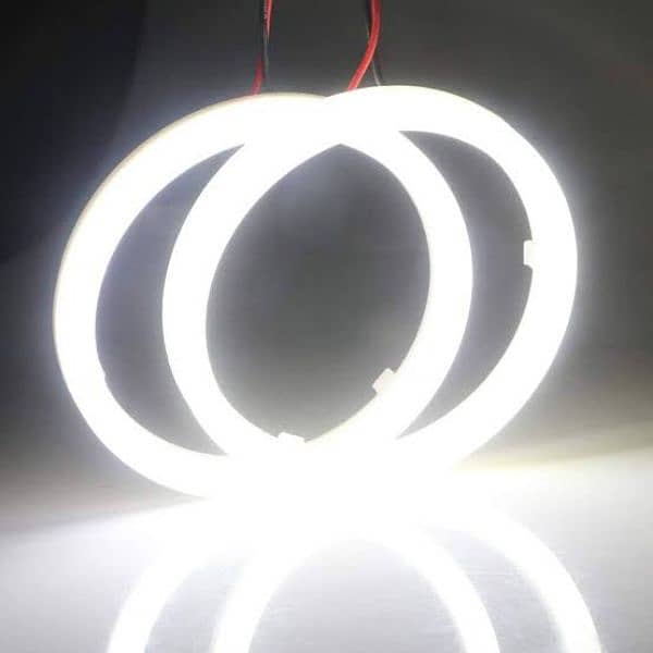LED Angel Eyes Halo Rings - 80mm/90mm - Car & Bike Decorative Lights 6