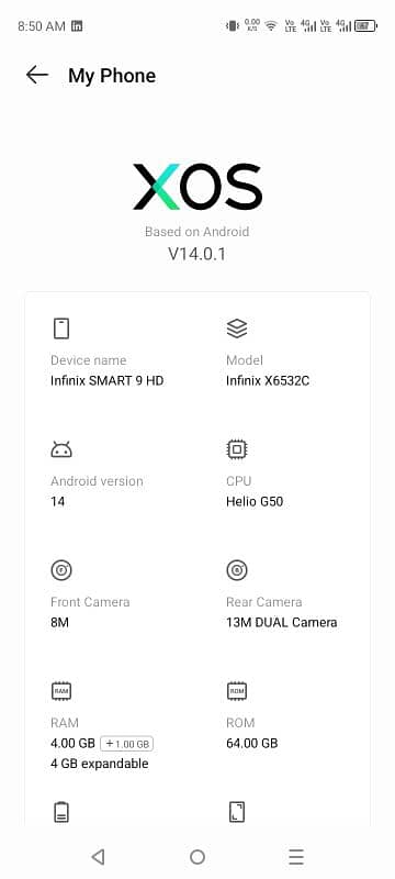 Infinix smart 9 golden color 1