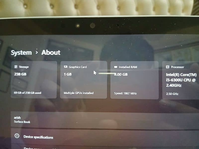 Microsoft Surface book 4
