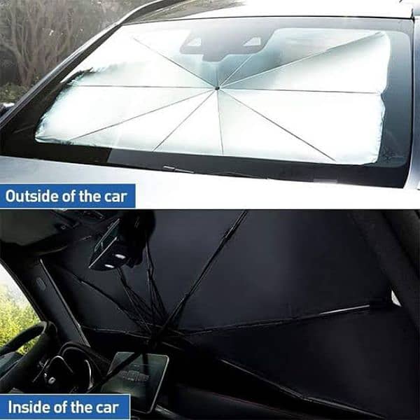 Universal Car Windshield Sunshade - UV Protection & Heat Reduction 1